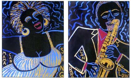 Mama Can Sing, Papa Can Blow by Faith Ringgold